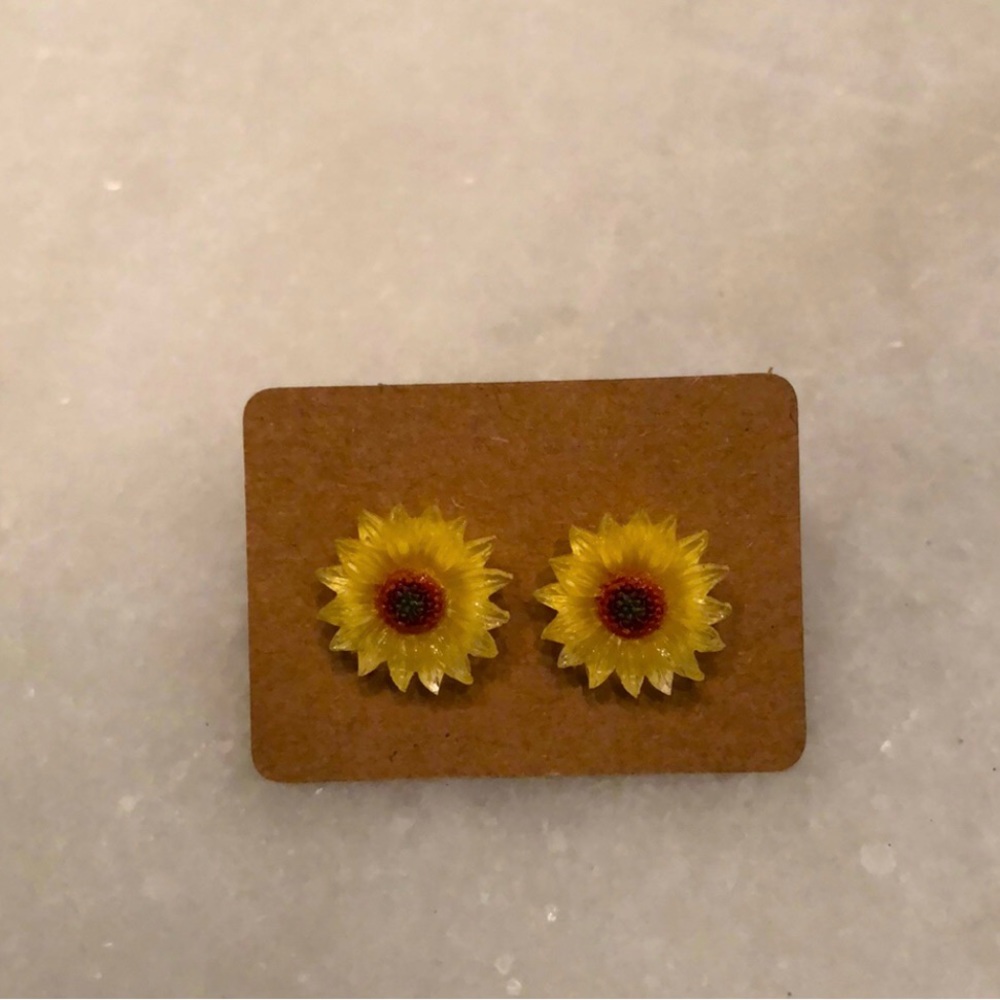 Sunflower earrings